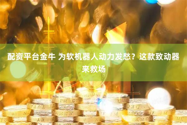 配资平台金牛 为软机器人动力发愁？这款致动器来救场